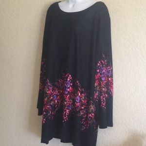 La Cera floral sweater 3x